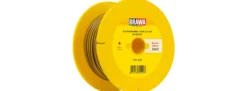 BRAWA 32422 Doppellitze 0,25 mm² | 25 m | gelb / braun | Elektrozubehör