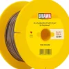BRAWA 32394 Flachbandlitze 0,14 mm² | 25 m | hellbraun / schwarz / dunkelbraun | Elektrozubehör