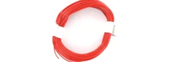BRAWA 32402 Hochflexible Schaltlitze | 0,05 mm² | 10 m Ring | Rot