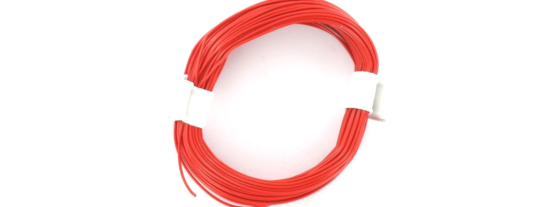 BRAWA 32402 Hochflexible Schaltlitze | 0,05 mm² | 10 m Ring | Rot