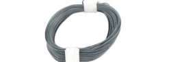 BRAWA 32407 Hochflexible Schaltlitze | 0,05 mm² | 10 m Ring | Grau