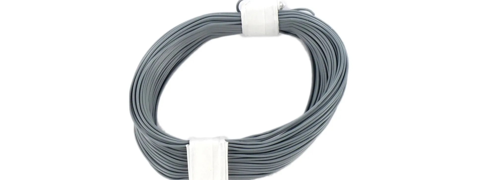 BRAWA 32407 Hochflexible Schaltlitze | 0,05 mm² | 10 m Ring | Grau