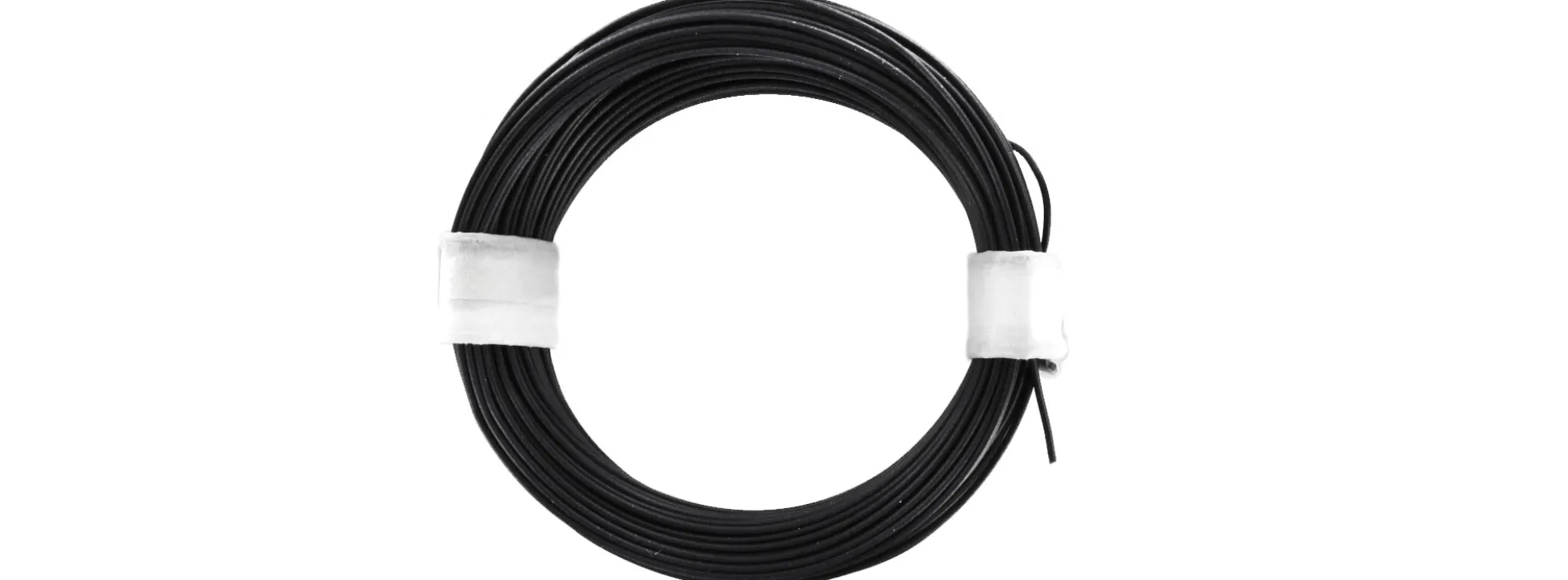 BRAWA 32408 Hochflexible Schaltlitze | 0,05 mm² | 10 m Ring | Schwarz