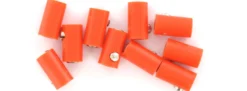 BRAWA 3046 Runde Muffen | 2,5 mm | Orange | 10 Stück