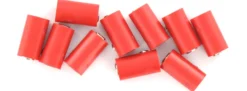 BRAWA 3042 Runde Muffen | 2,5 mm | Rot | 10 Stück