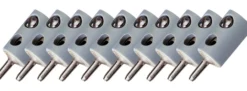 BRAWA 3057 Runde Querlochstecker | 2,5 mm | Grau | 10 Stück