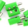 BRAWA 3053 Runde Querlochstecker | 2,5 mm | Grün | 10 Stück