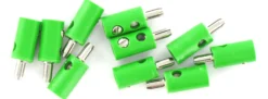 BRAWA 3053 Runde Querlochstecker | 2,5 mm | Grün | 10 Stück