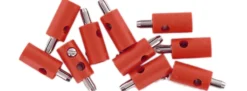 BRAWA 3052 Runde Querlochstecker | 2,5 mm | Rot | 10 Stück