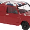 BREKINA 15365 Austin Mini Countryman rot mit Union Jack | Modellauto 1:87