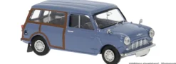 BREKINA 15363 Austin Mini Countryman Woody blau | Modellauto 1:87