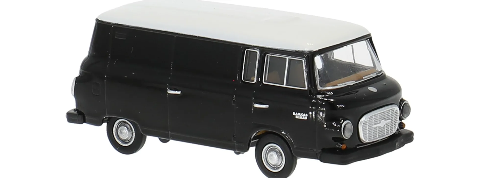 BREKINA 30130 Barkas B 1000 Kasten schwarz/weiß Bestattung | Modellauto 1:87
