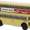 BREKINA 61260 Büssing D2U Doppeldecker BVG braune Brause 1960 | Bus-Modell 1:87