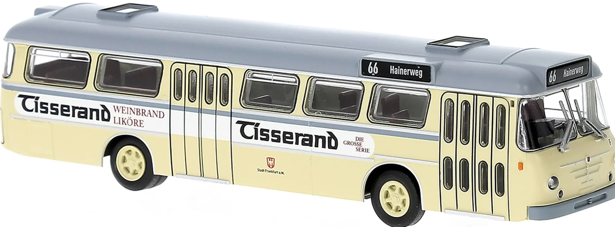 BREKINA 59371 Büssing Senator 12D Frankfurt Tisserand 1962 Busmodell 1:87