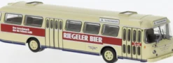 BREKINA 59377 Büssing Senator 12D Freiburg Riegeler Bier 1962 Busmodell 1:87
