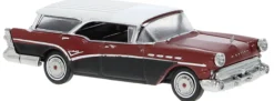 BREKINA 18178 Buick Century Caballero 1957 rot/schwarz | Modellauto 1:87