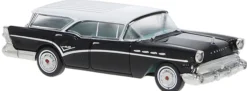 BREKINA 18177 Buick Century Caballero 1957 schwarz weiss Automodell 1:87
