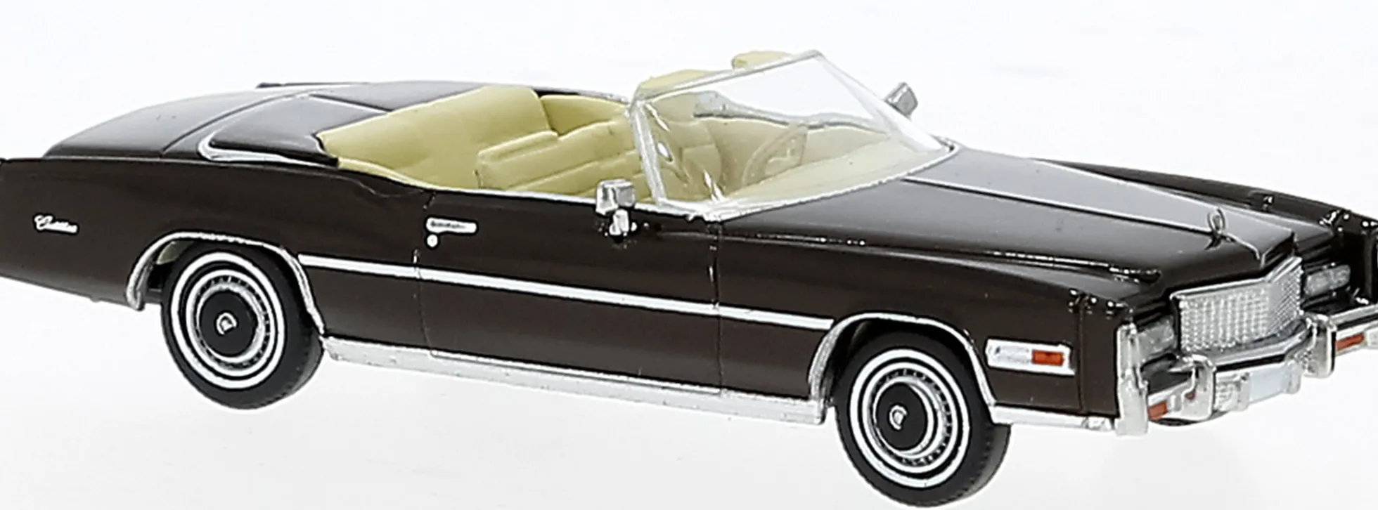 BREKINA 19757 Cadillac Eldorado Convertible 1976 braunmetallic Automodell 1:87
