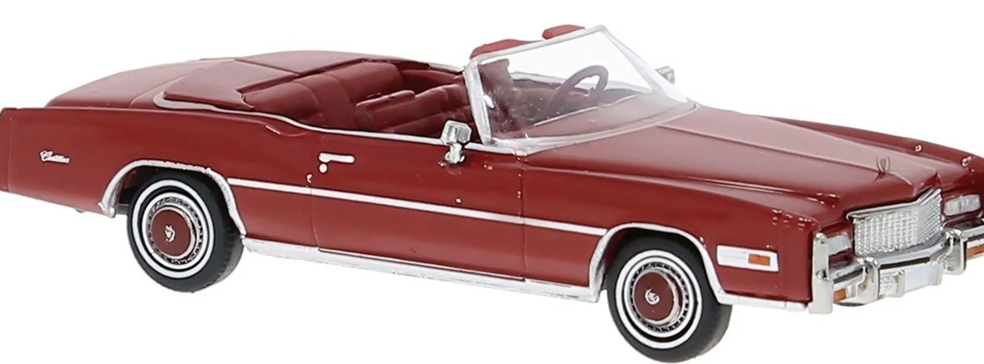 BREKINA 19758 Cadillac Eldorado Convertible 1976 rot Automodell 1:87
