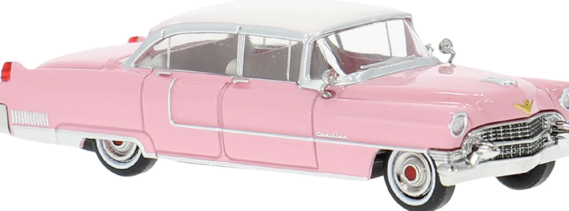BREKINA 18350 Cadillac Fleetwood pink/weiß | Modellauto 1:87