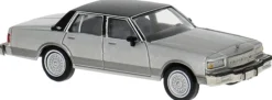 BREKINA 19723 Chevrolet Caprice 1987 - silber/schwarz | Modellauto 1:87