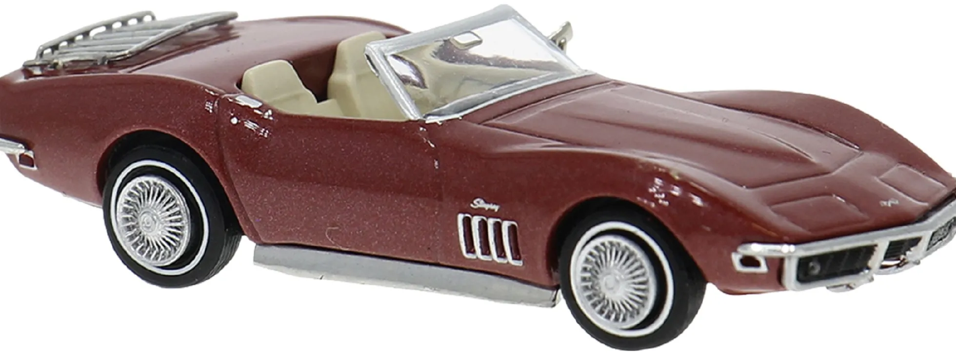 BREKINA 19994 Chevrolet Corvette C3 dunkelrot | Modellauto 1:87