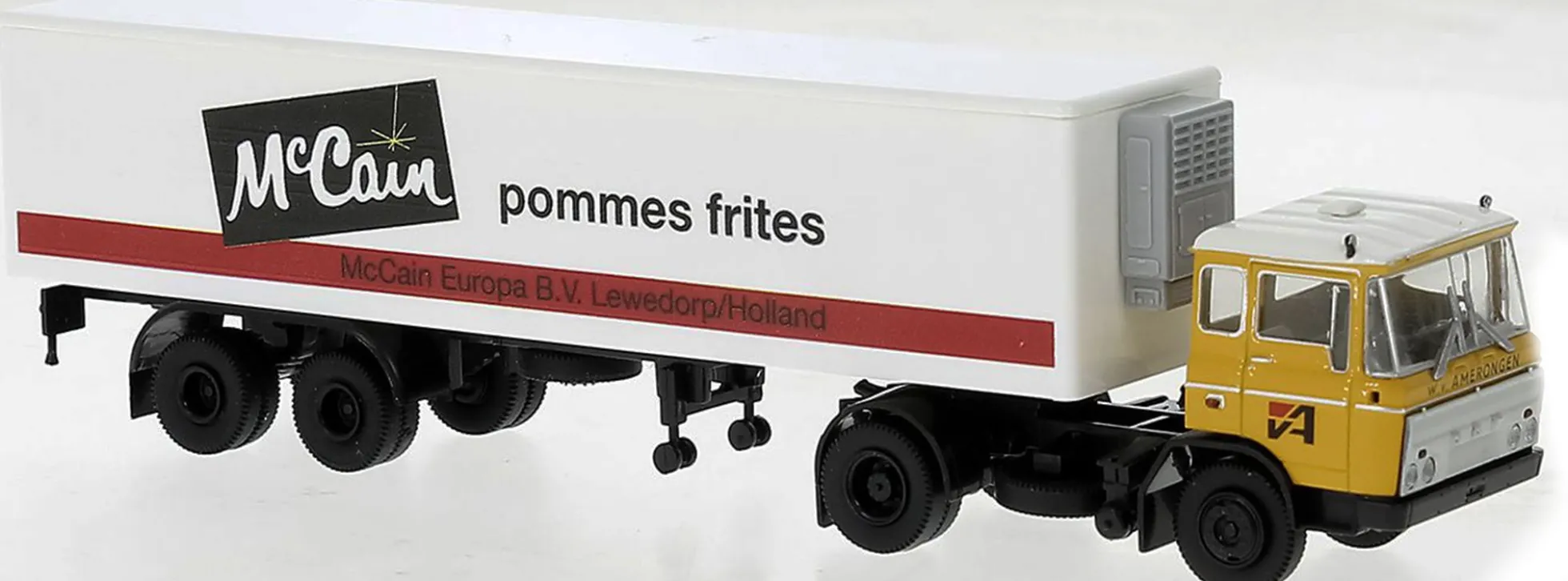 BREKINA 85287 DAF FT2600 Kühlkoffersattelzug van Amerongen McCain Pommes frites 1962 LKW-Modell 1:87