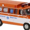 BREKINA 18305 Dodge B 200 Ambulance Transcon | Blaulichtmodell 1:87