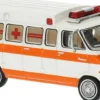 BREKINA 18300 Dodge B 200 Rettungswagen weiß/dunkelorange | Blaulichtmodell 1:87