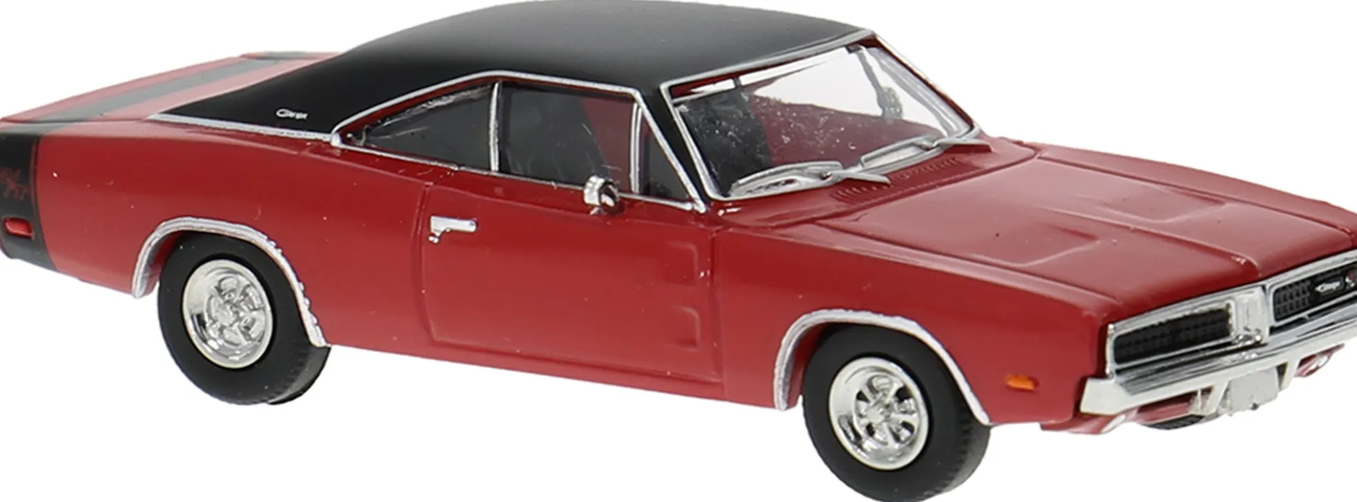 BREKINA 18003 Dodge Charger rot/schwarz Modellauto 1:87