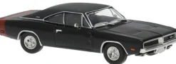 BREKINA 18006 Dodge Charger schwarz | Modellauto 1:87