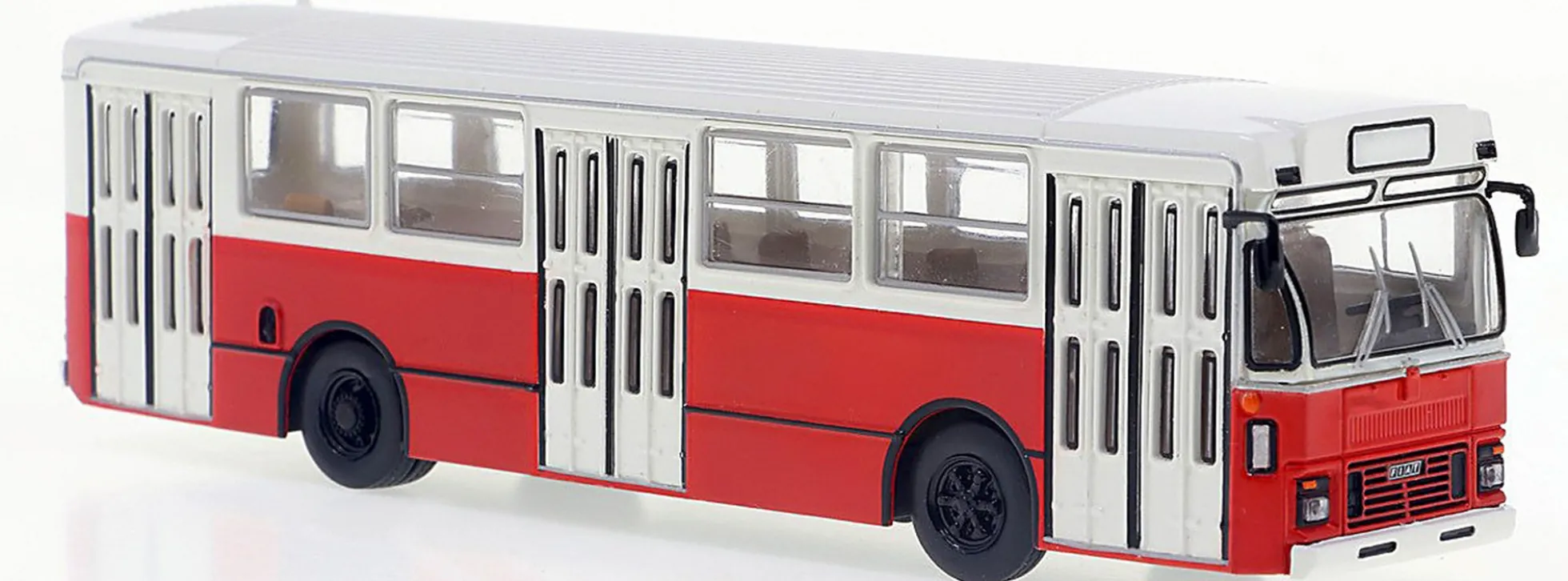 BREKINA 59952 Fiat 418AL Linienbus 1972 weiss rot Busmodell 1:87