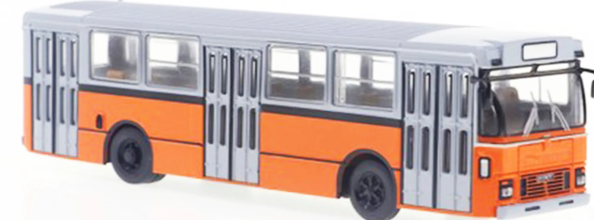 BREKINA 59951 Fiat 418AL Linienbus zweifarbig grau orange 1972 Busmodell 1:87