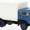 BREKINA 58606 Fiat 642 KofferLKW neutral blau 1962 LKW-Modell 1:87