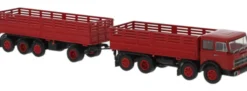 BREKINA 58530 Fiat 691 Millepiedi rot, schwarz | LKW-Modell 1:87