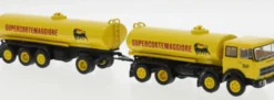 BREKINA 58552 Fiat 691 Millepiedi Tankhängerzug Agip 1970 LKW-Modell Spur H0