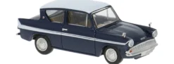 BREKINA 19337 Ford Anglia dunkelblau/weiß | Modellauto 1:87