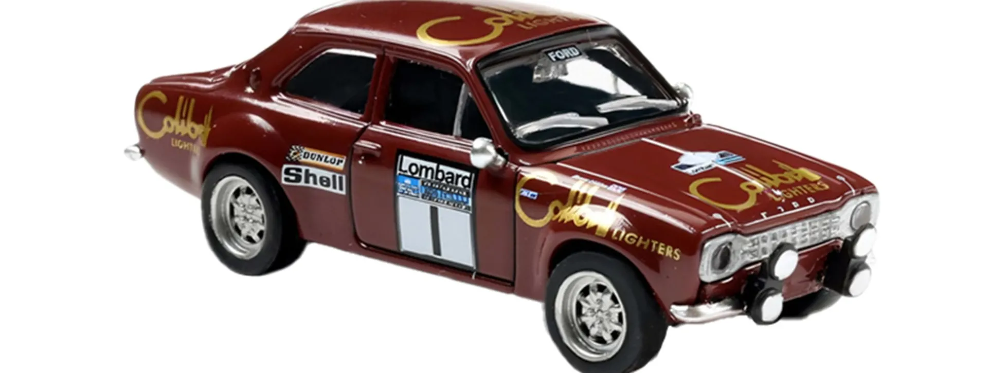BREKINA 19078 Ford Escort RS 1800Mk1 mit Timo Mäkinen Sieger RAC 1974 | Modellauto 1:87