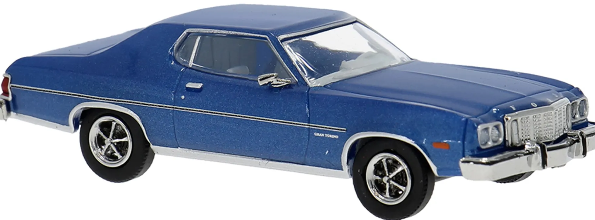 BREKINA 19736 Ford Gran Torino 1976 - blau metallic | Modellauto 1:87