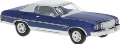 BREKINA 19731 Ford Gran Torino 1976 dunkelblau/hellgrau | Modellauto 1:87