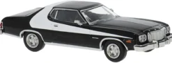 BREKINA 19735 Ford Gran Torino schwarz/weiß | Modellauto 1:87