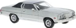 BREKINA 19734 Ford Gran Torino silber dunkelgrau 1976 | Modellauto 1:87