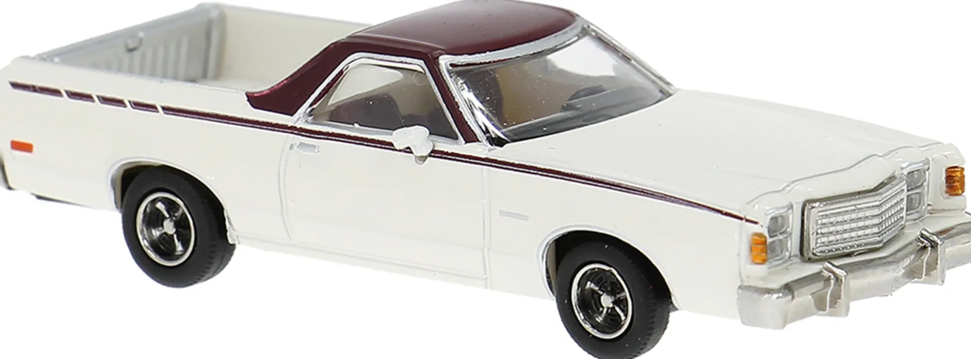 BREKINA 18234 Ford Ranchero 1977 - weiß/rot | Modellauto 1:87