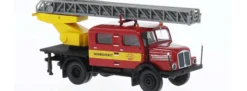 BREKINA 71770 IFA S4000-1 Doka Drehleiter 25 Bautruppwagen Minol Werbedienst 1965 LKW-Modell 1:87
