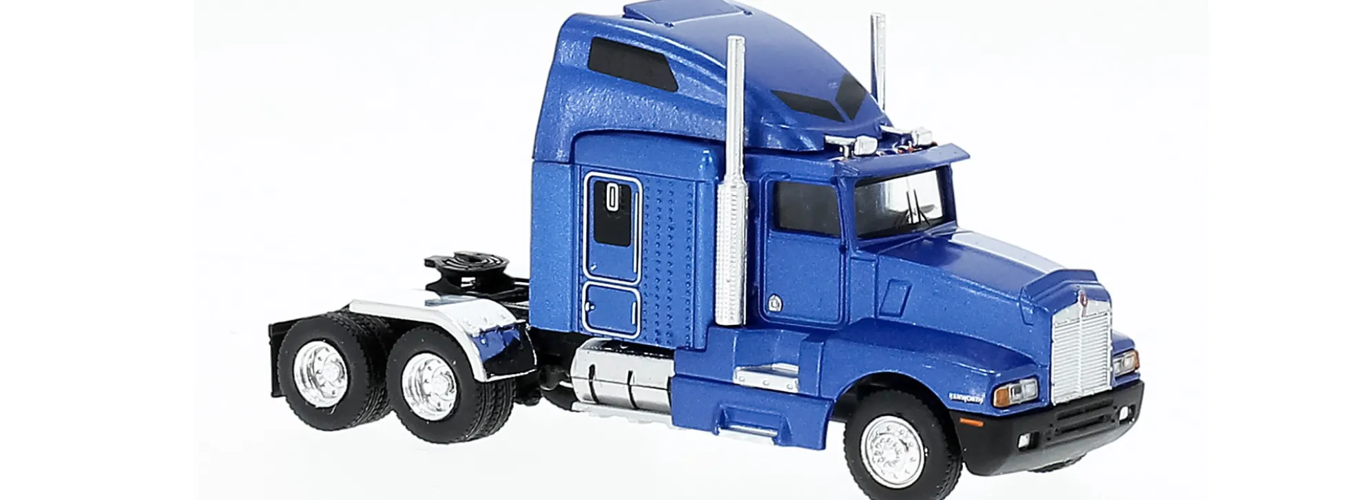 BREKINA 85925 Kenworth T600 Solozugmaschine 3achsig 1984 blaumetallic LKW-Modell 1:87