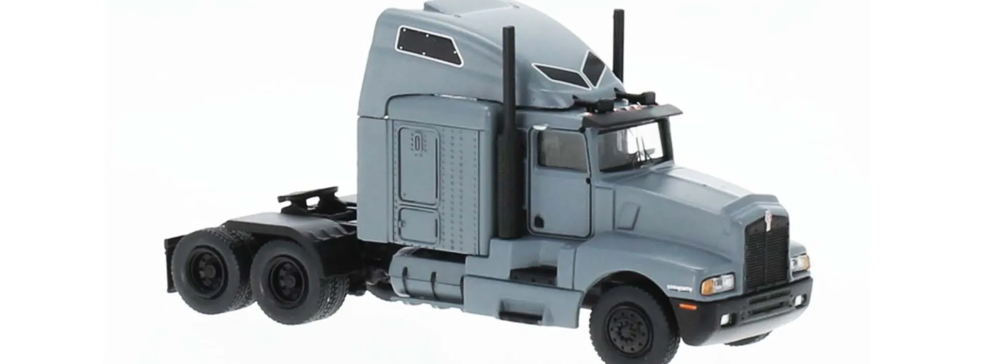 BREKINA 85928 Kenworth T600 Solozugmaschine 3achsig 1984 matt grau LKW-Modell 1:87