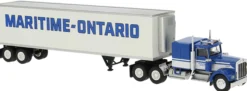 BREKINA 86260 Kenworth W 900 blau/weiß Koffer-SZ | LKW-Modell 1:87