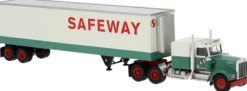 BREKINA 86259 Kenworth W 900 Koffer-Sattelzug 1977 - Safeways | LKW-Modell 1:87