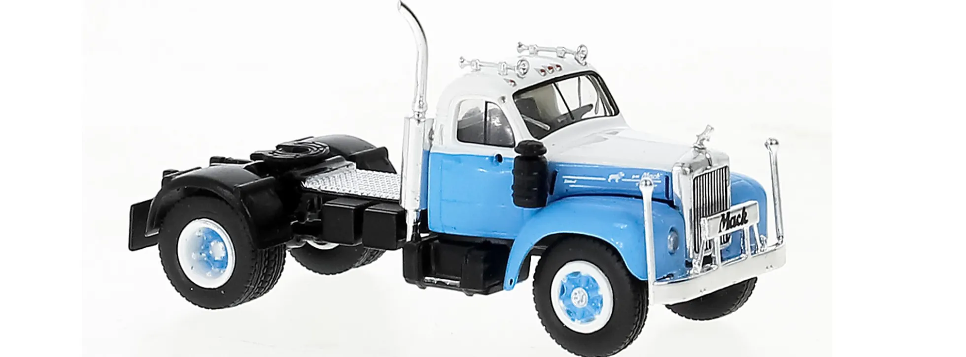 BREKINA 85976 Mack B61 1953 Solozugmaschine weiss blau LKW-Modell 1:87
