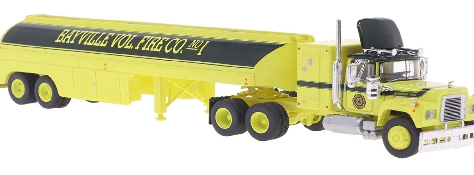 BREKINA 85815 Mack RS700 Tanksattelzug Bayville Fire Department Löschwasser 1966 LKW-Modell 1:87